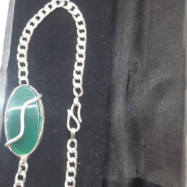 Bracelate Green Stone